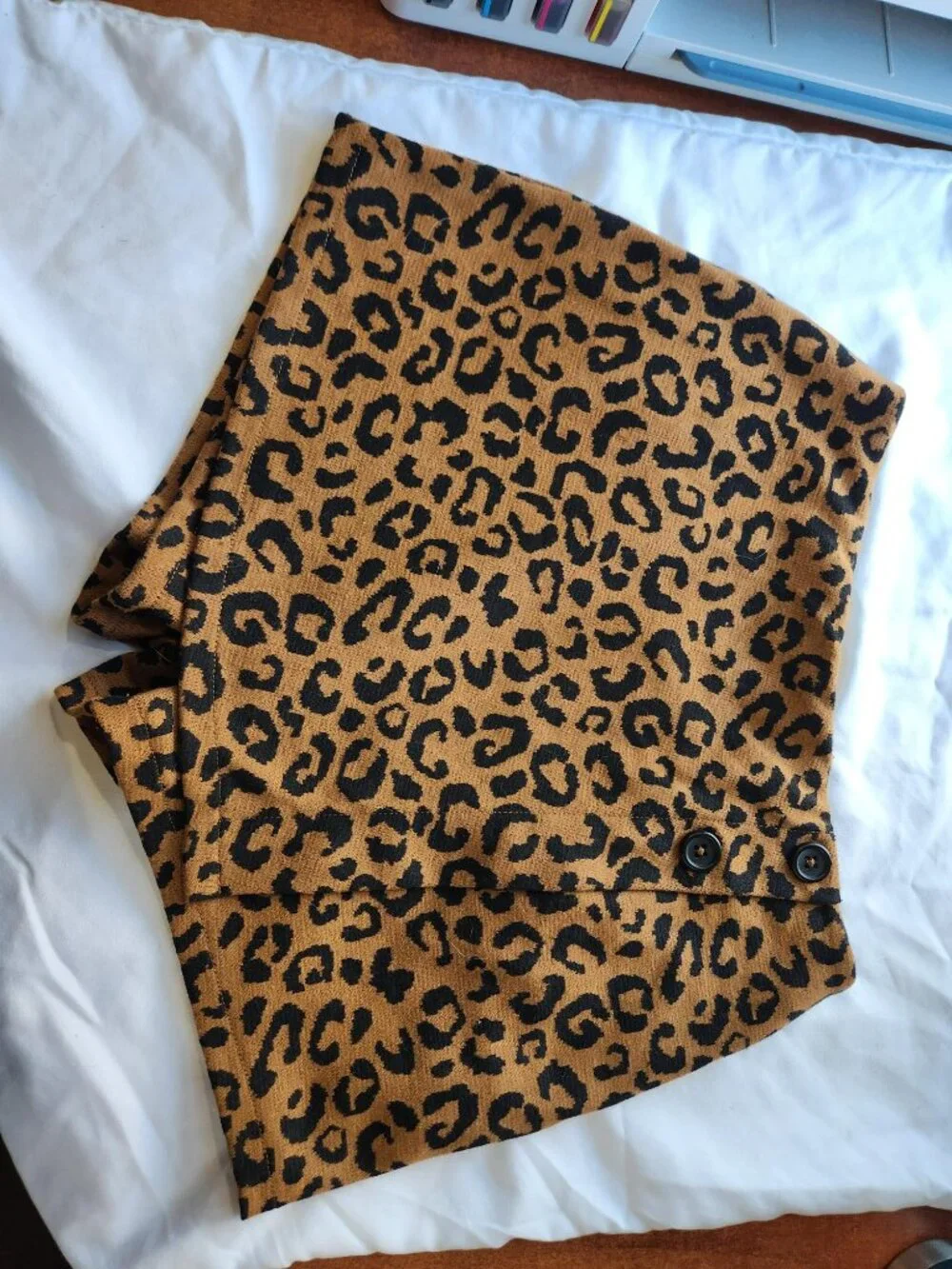 Old Navy Girls Leopard Print Skort Size 8 Brown Black Animal Print